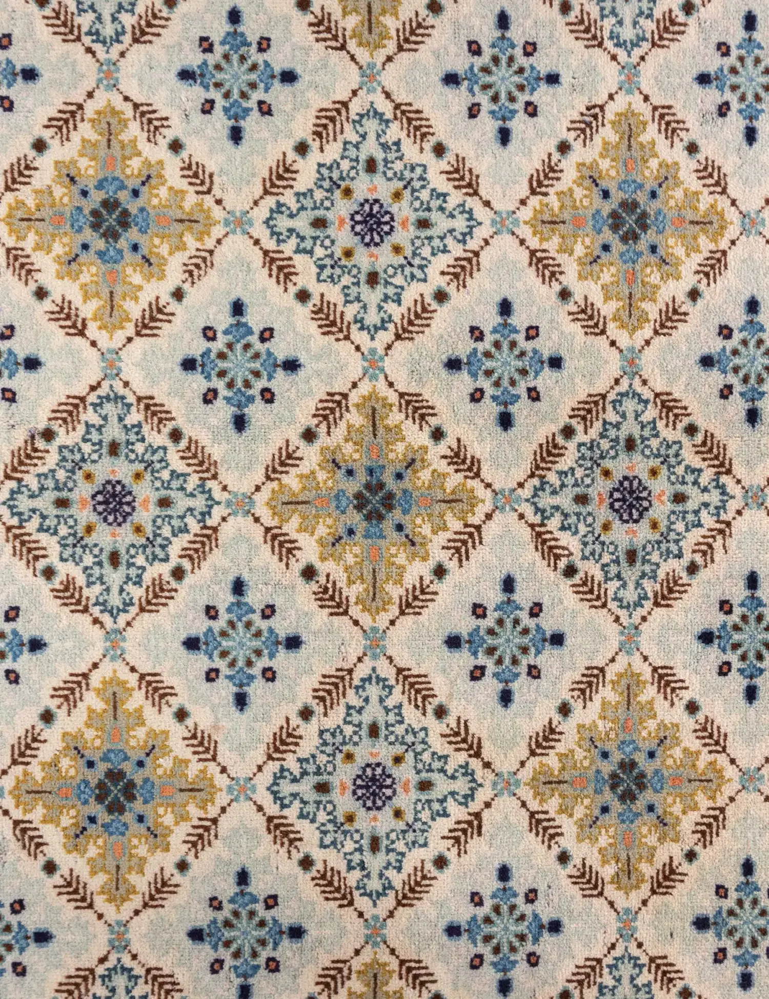Beige Persien Kashan Patina 370 x 263 cm - Unik handgjord matta