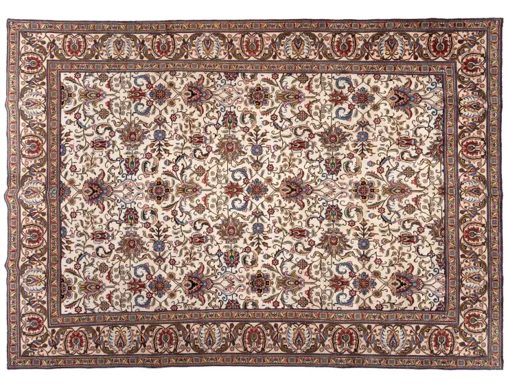 Beige Persa Tabriz Patina  393 x 286 cm