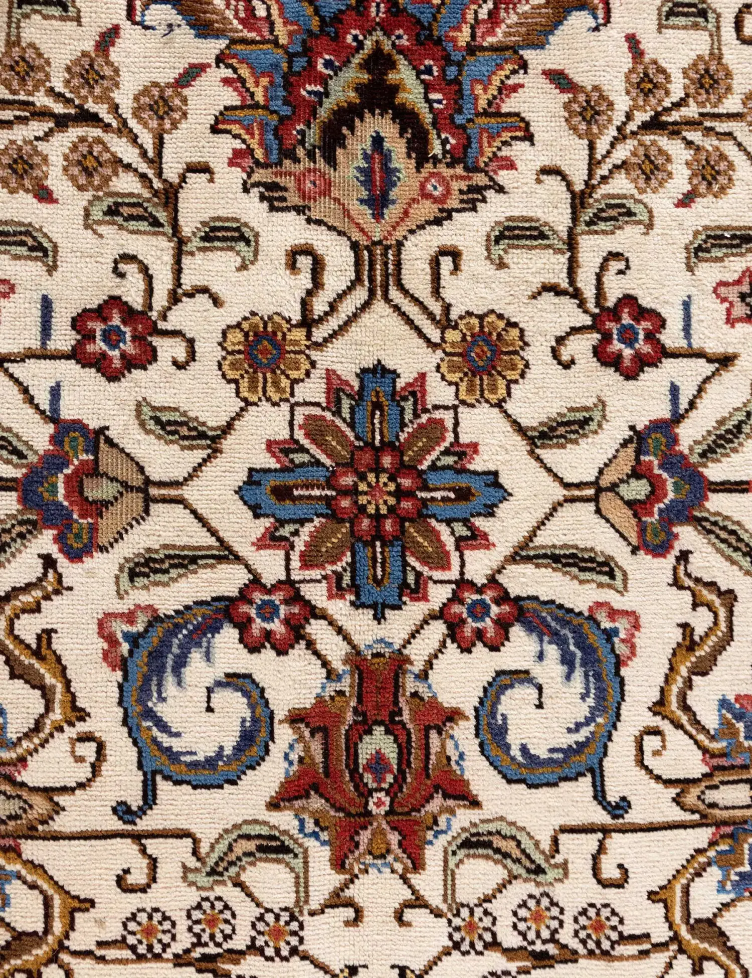 Beige Persien Tabriz Patina  393 x 286 cm - Einzigartiger handgefertigter Teppich