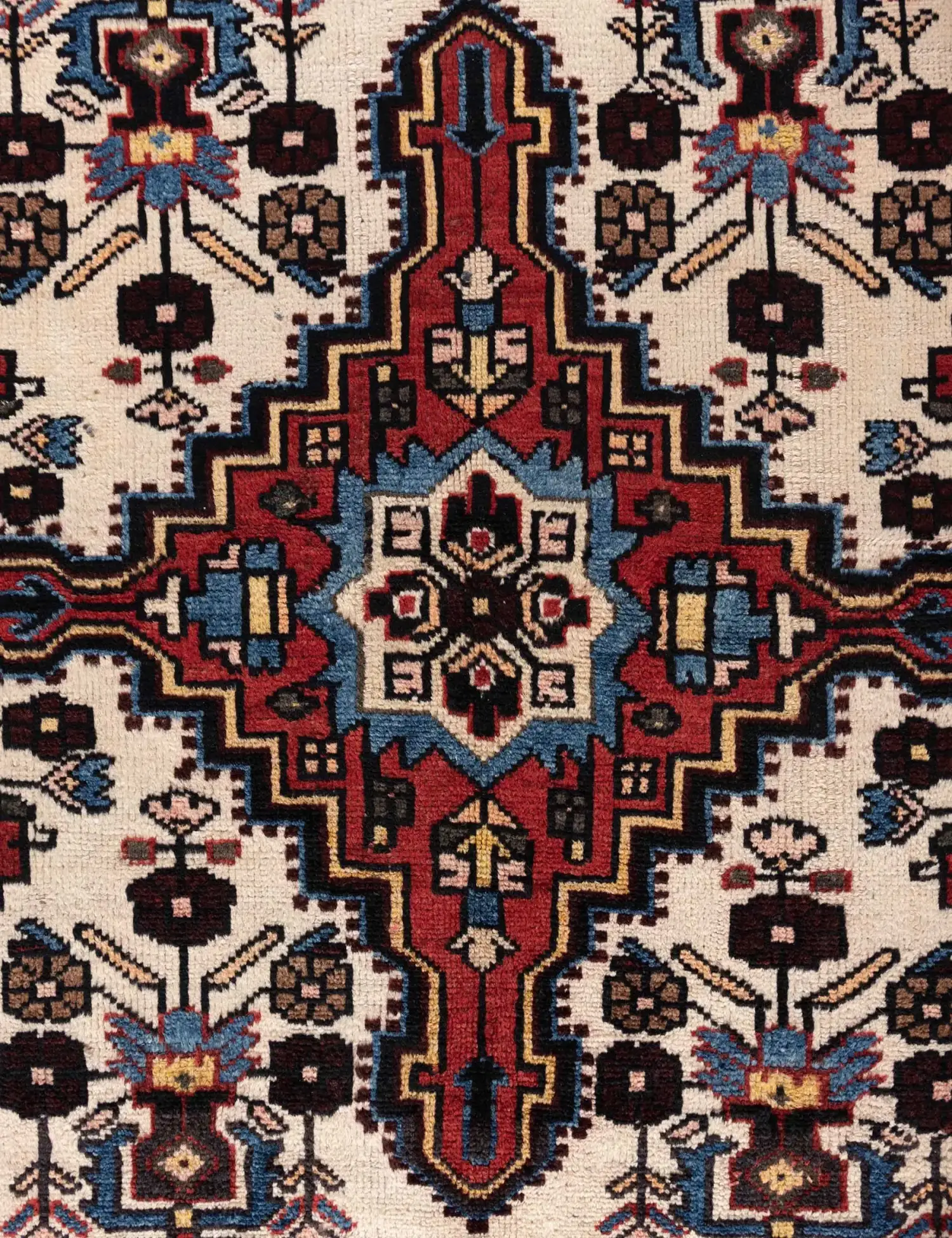 Rood Perzië Hamadan Patina 150 x 110 cm - Uniek handgemaakt tapijt