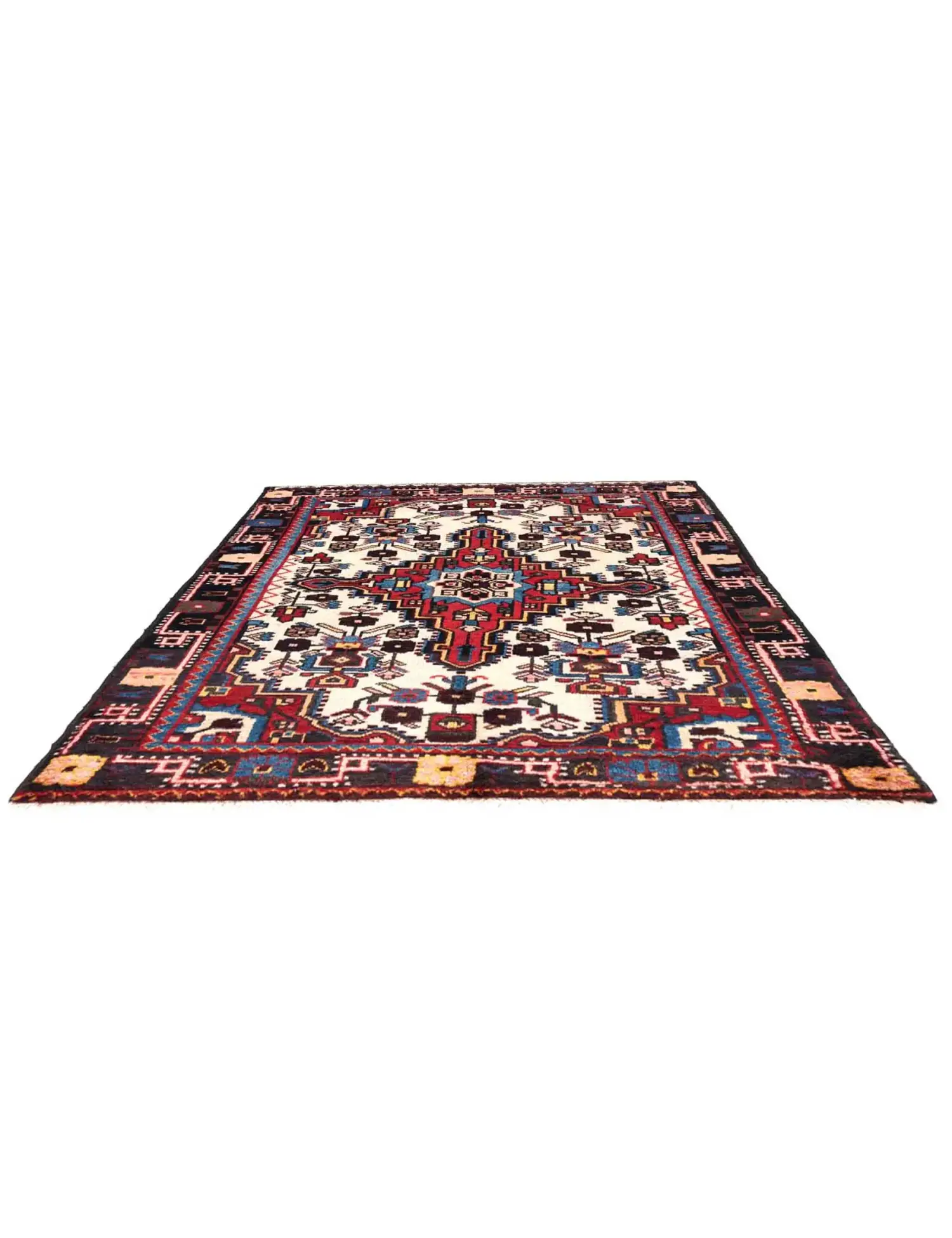 Rood Perzië Hamadan Patina 150 x 110 cm - Uniek handgemaakt tapijt