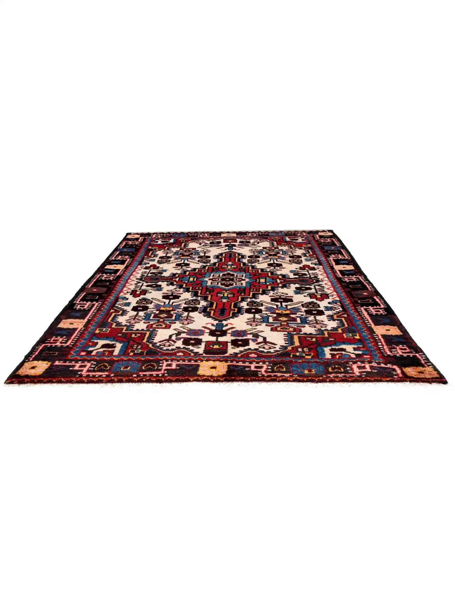 Rood Perzië Hamadan Patina 150 x 110 cm - Uniek handgemaakt tapijt