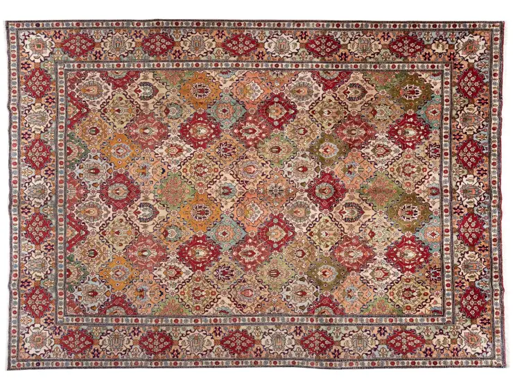 Multicolore Persiano Tabriz Patina  390 x 292 cm