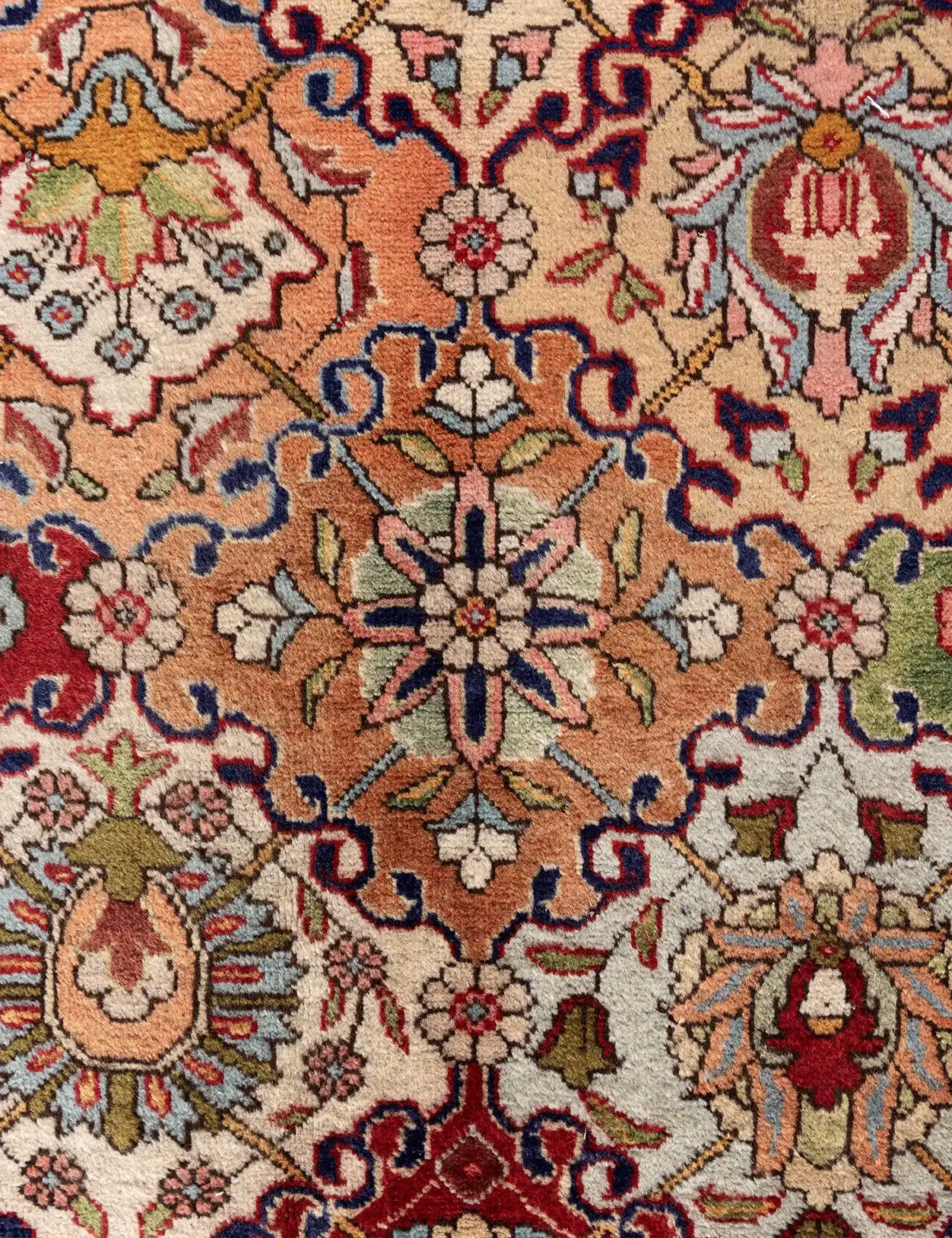 Multicolore Persiano Tabriz Patina 390 x 292 cm - Tappeto unico fatto a mano