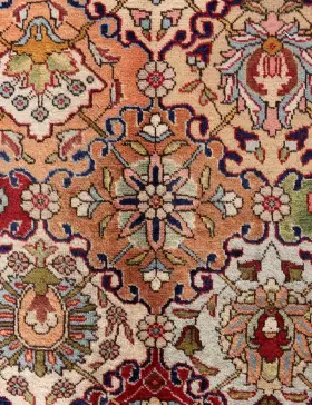 Multicolore Persan Tabriz Patina  390 x 292 cm