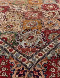 Multicolore Persiano Tabriz Patina  390 x 292 cm