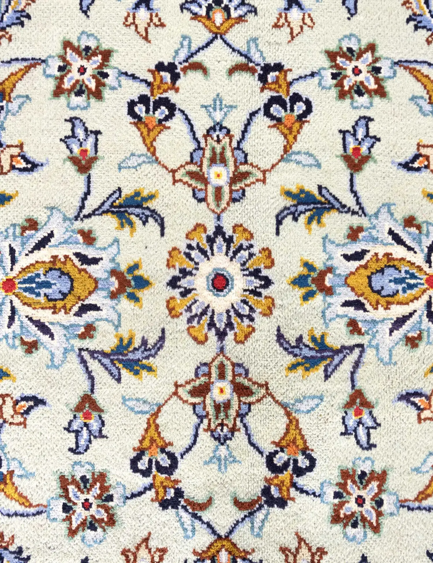 Verde Persiano Kashan Patina 390 x 290 cm - Tappeto unico fatto a mano