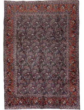 Blå Persia Kashmar Patina  372 x 293 cm