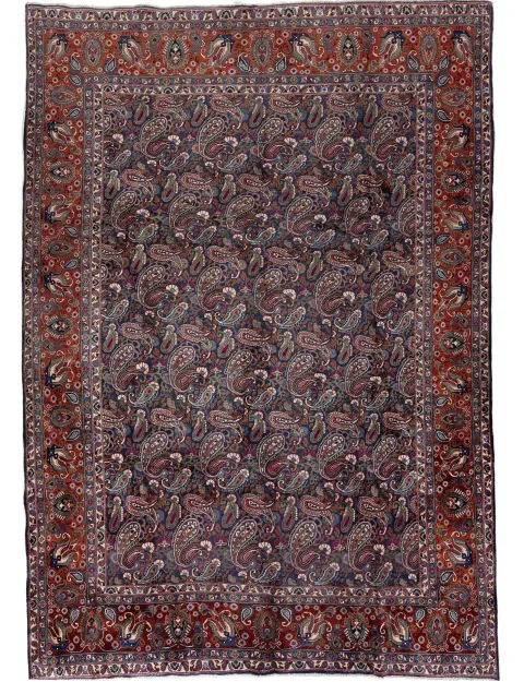 Bleu Persan Kashmar Patina  372 x 293 cm