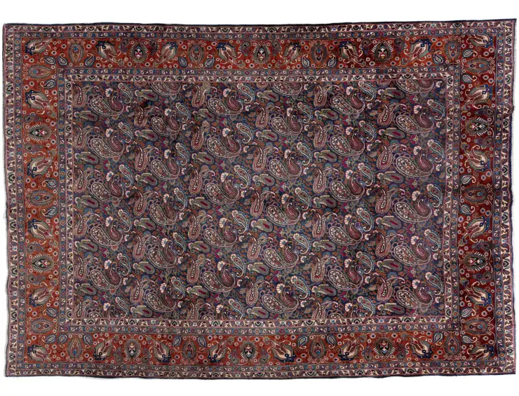 Blau Persien Kashmar Patina 372 x 293 cm