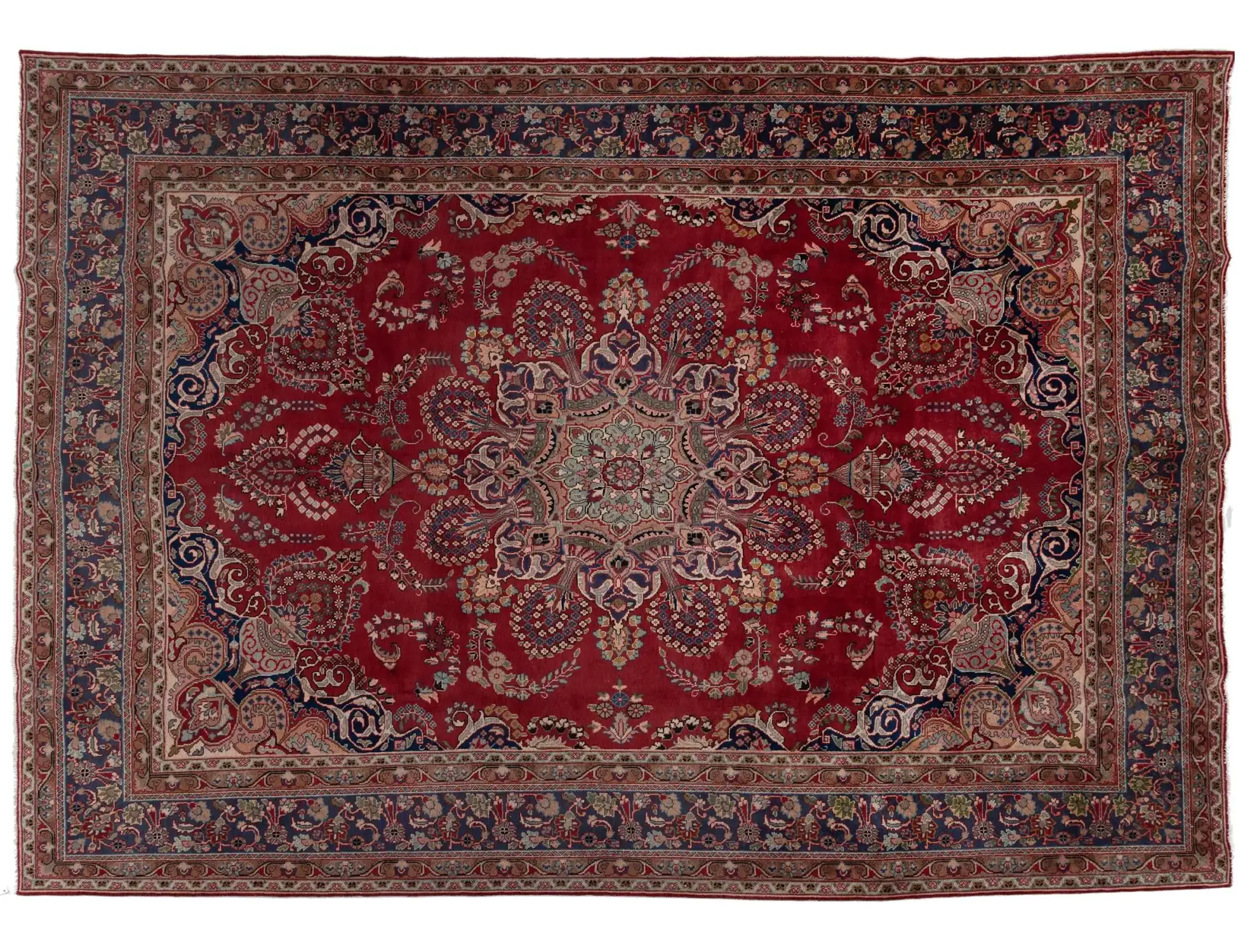 Rød persia Khorasan Patina  389 x 294 cm