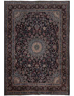 Blå Persia Kashmar Patina  395 x 295 cm