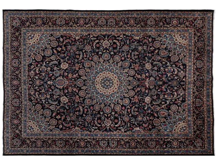 Azul Persa Kashmar Patina 395 x 295 cm