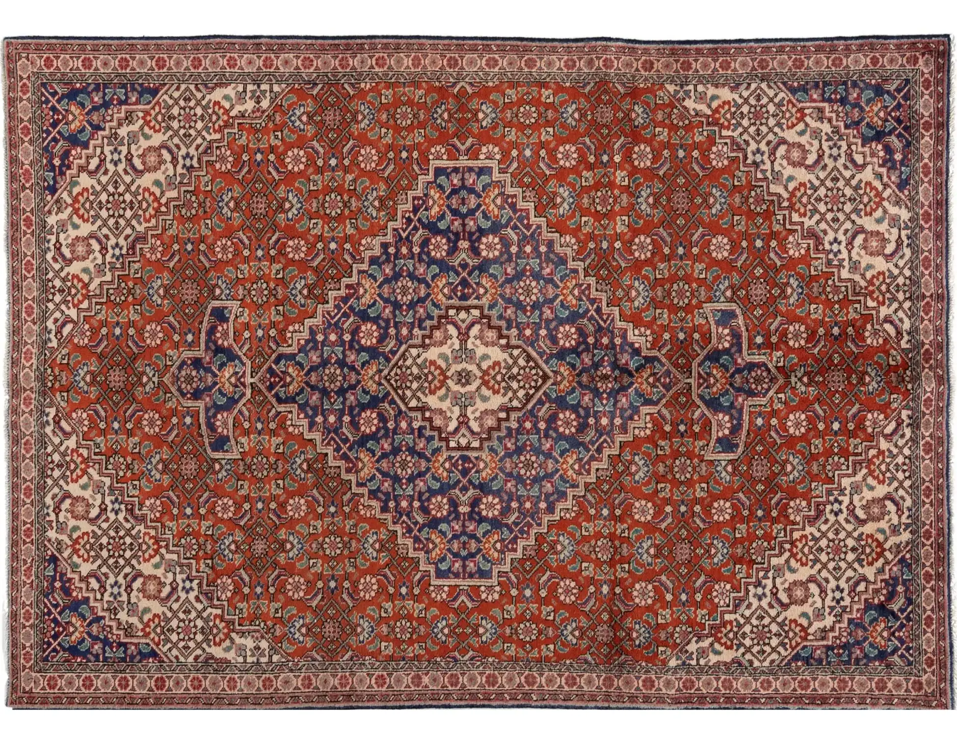 Orange Persia Hamadan Patina 250 x 147 cm - Unique Handmade Carpet