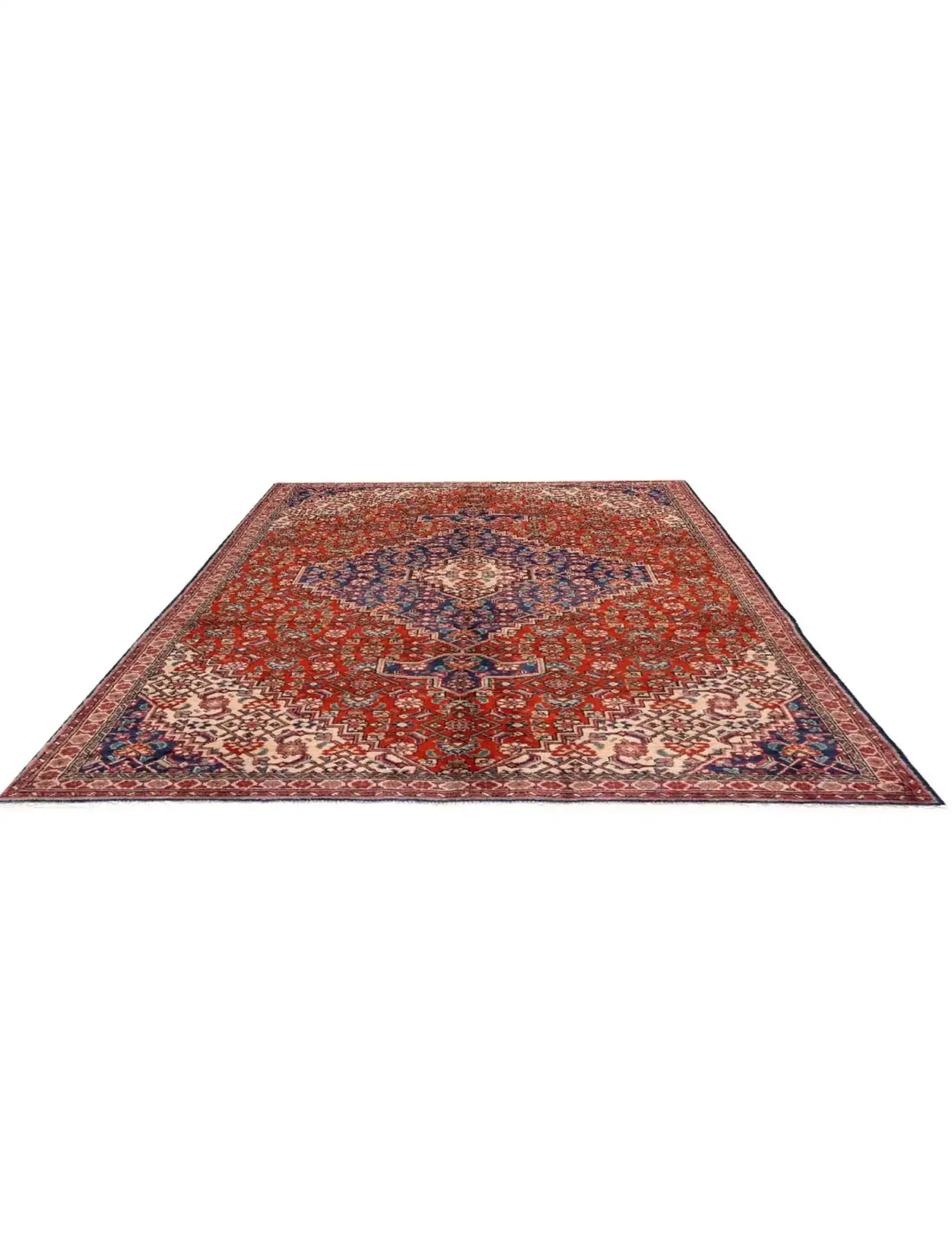 Oranssi Persia Hamadan Patina 250 x 147 cm - Ainutlaatuinen käsintehty matto