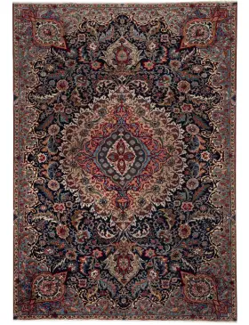 Blå Persien Kashmar Patina  280 x 185 cm