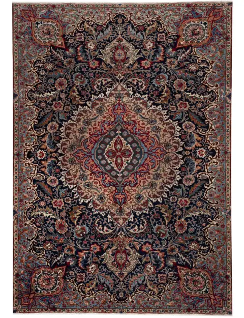 Blau Persien Kashmar Patina  280 x 185 cm