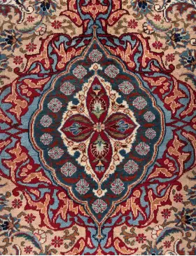 Blå Persien Kashmar Patina  280 x 185 cm