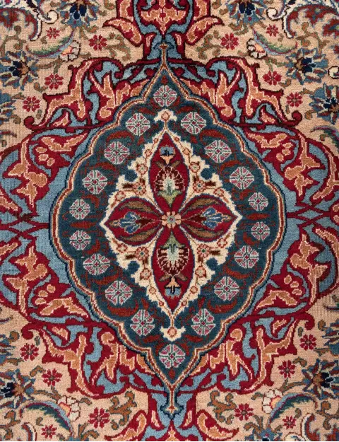 Blau Persien Kashmar Patina  280 x 185 cm