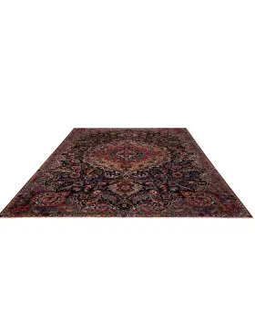 Blå Persien Kashmar Patina  280 x 185 cm