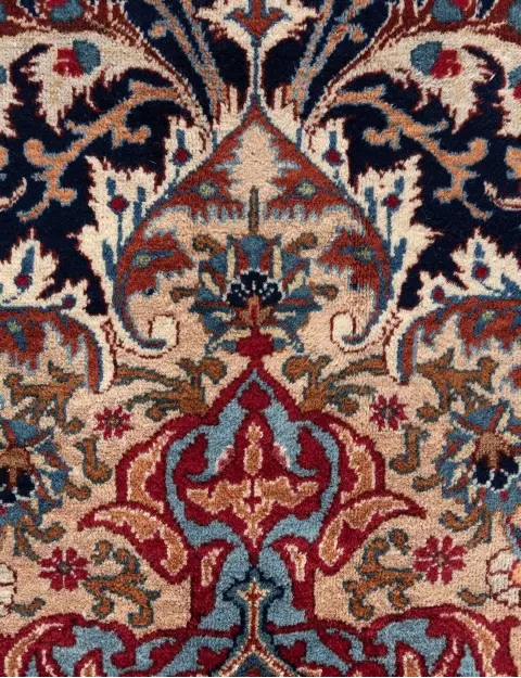 Blau Persien Kashmar Patina  280 x 185 cm