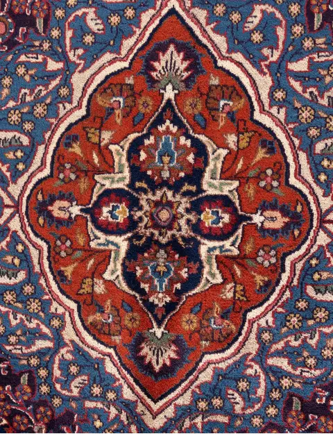 Sininen Persia Kashmar Patina  395 x 295 cm