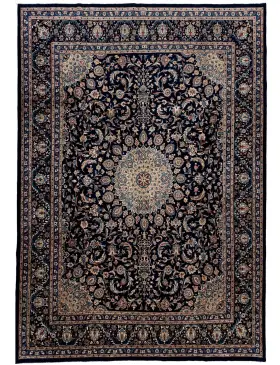 Bleu Persan Kashmar Patina  382 x 298 cm
