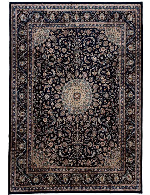 Bleu Persan Kashmar Patina  382 x 298 cm