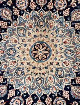 Bleu Persan Kashmar Patina  382 x 298 cm