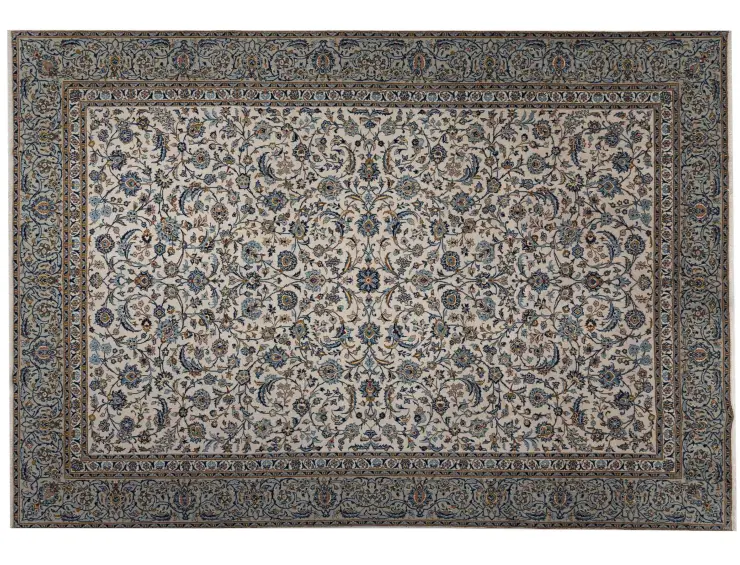 Beige Perzië Kashan Patina 385 x 282 cm