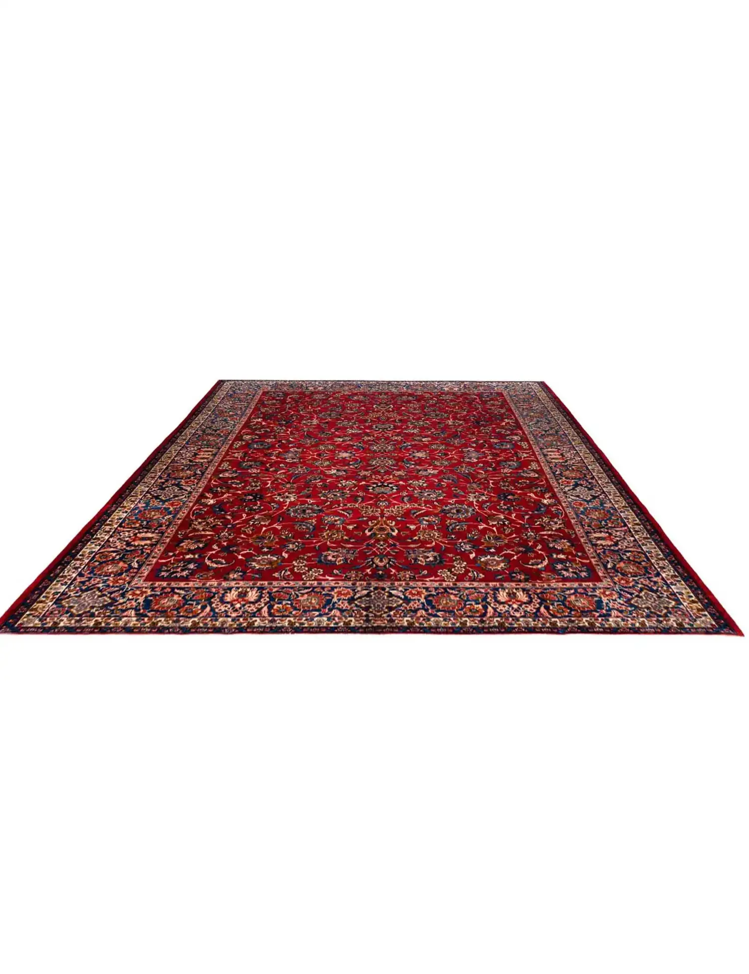 Röda Persien Kashan Patina  430 x 314 cm - Unik handgjord matta
