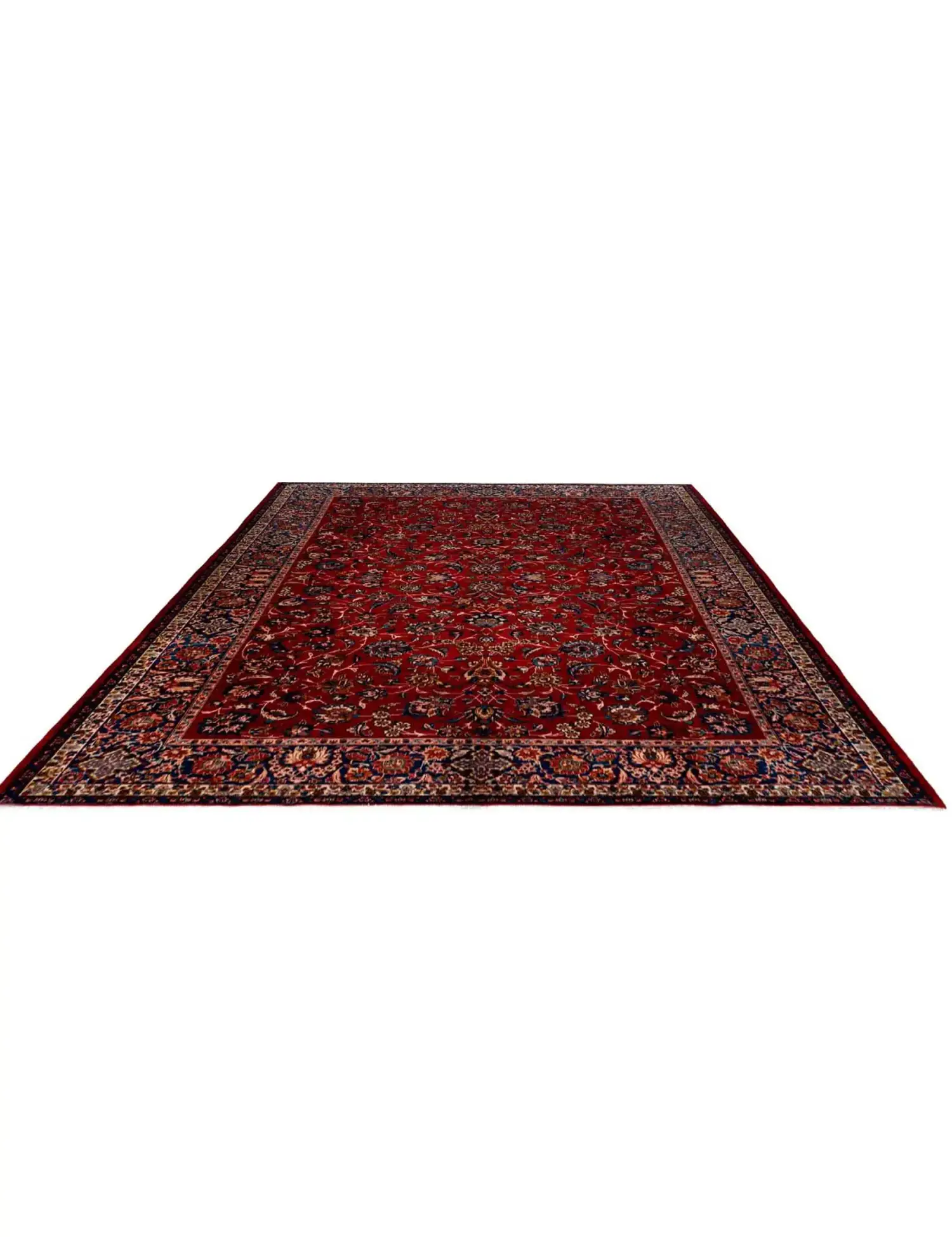 Röda Persien Kashan Patina  430 x 314 cm - Unik handgjord matta