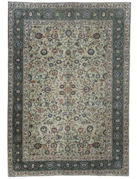 Green  Persia Kashan Patina  405 x 293 cm