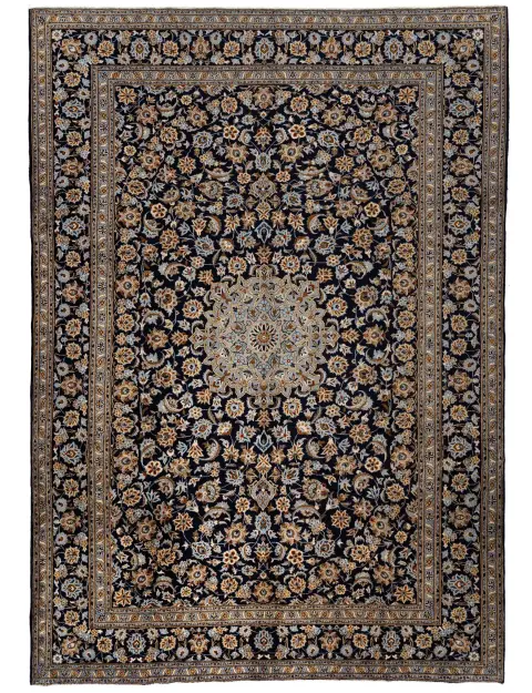 Sininen Persia Kashan Patina  415 x 302 cm