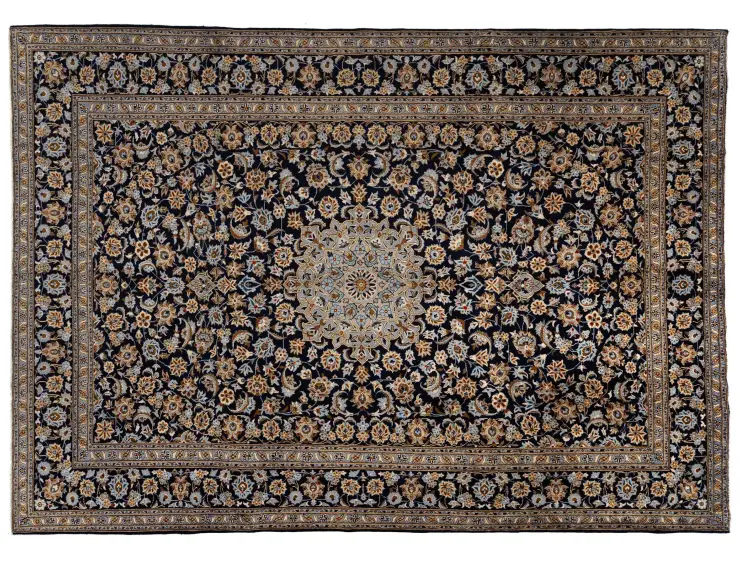 Blu Persiano Kashan Patina 415 x 302 cm