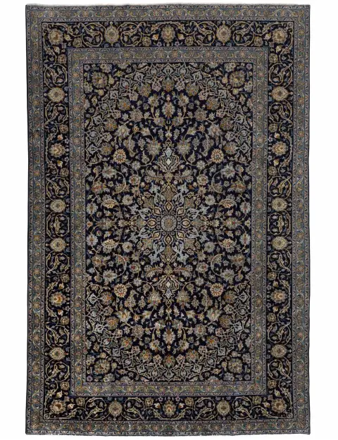 Blau Persien Kashan Patina  337 x 220 cm
