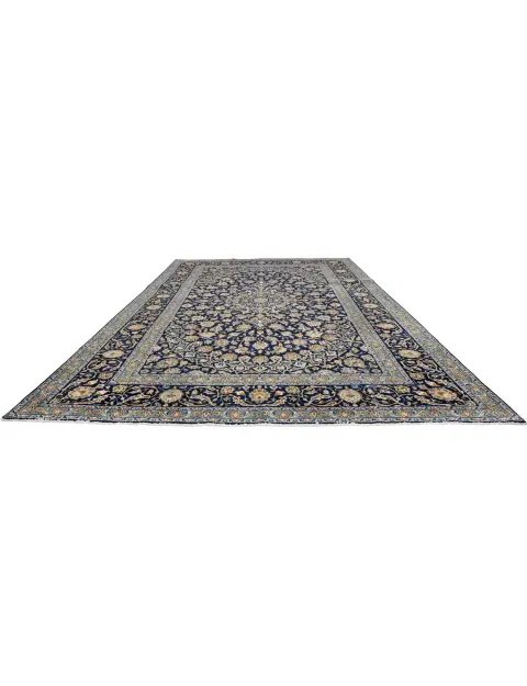 Blau Persien Kashan Patina  337 x 220 cm