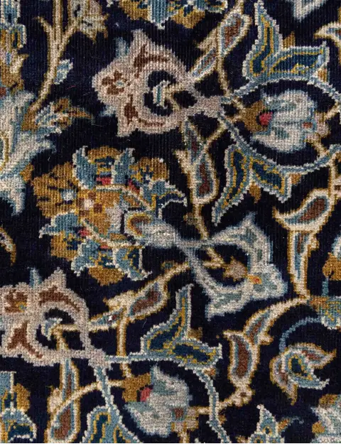 Blau Persien Kashan Patina  337 x 220 cm