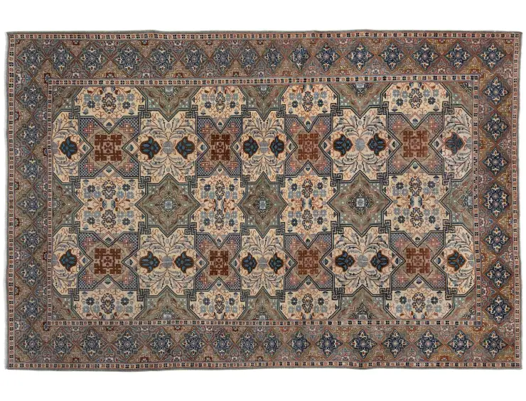 Beige Persa Ardebil Patina 327 x 218 cm