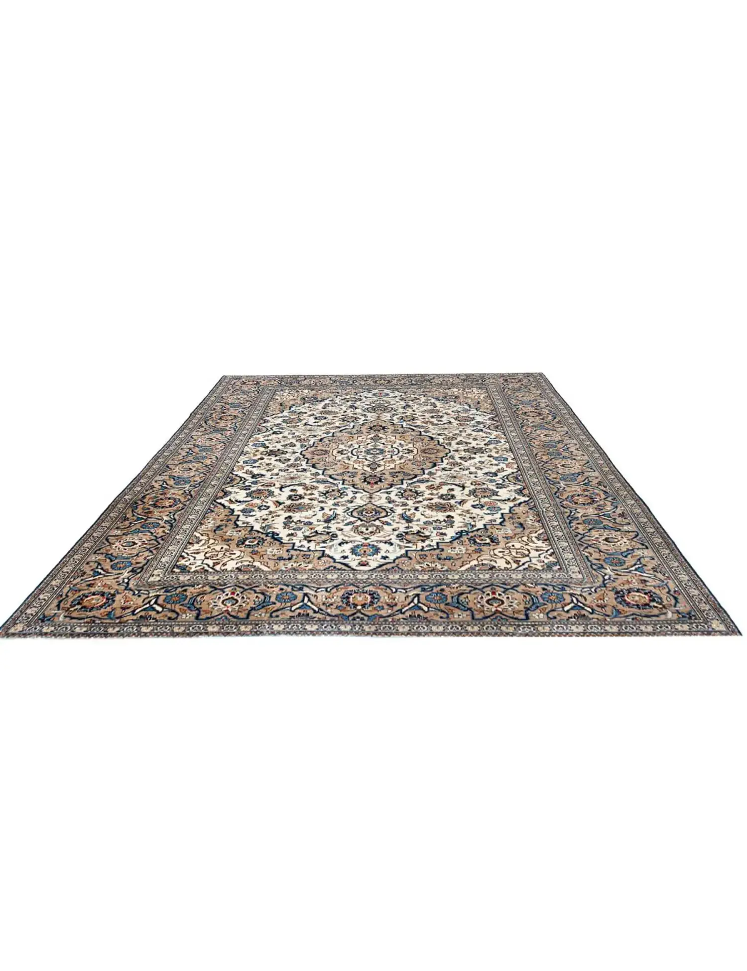 Beige persia Ardakan Patina 305 x 195 cm - Unikt håndlaget teppe
