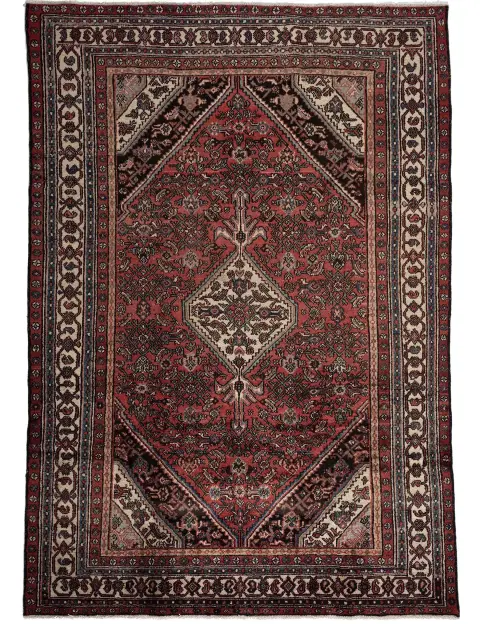 Rød Persia Hamadan Patina 317 x 201 cm