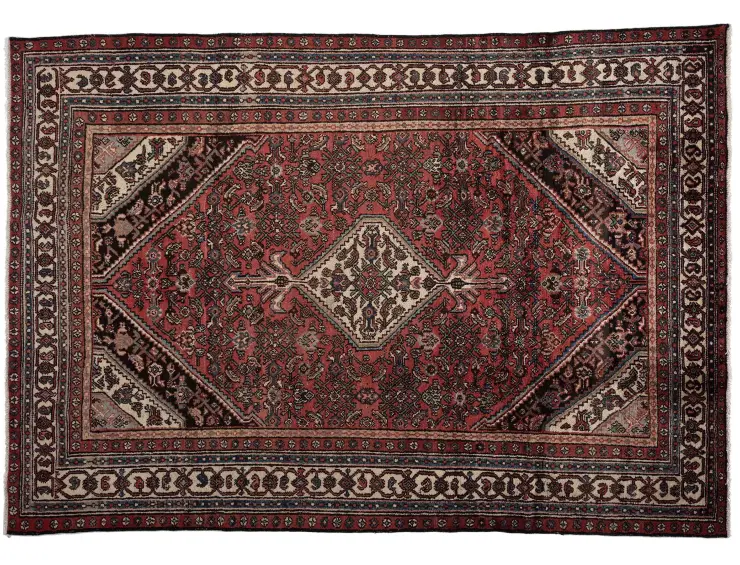 Rød Persien Hamadan Patina 317 x 201 cm