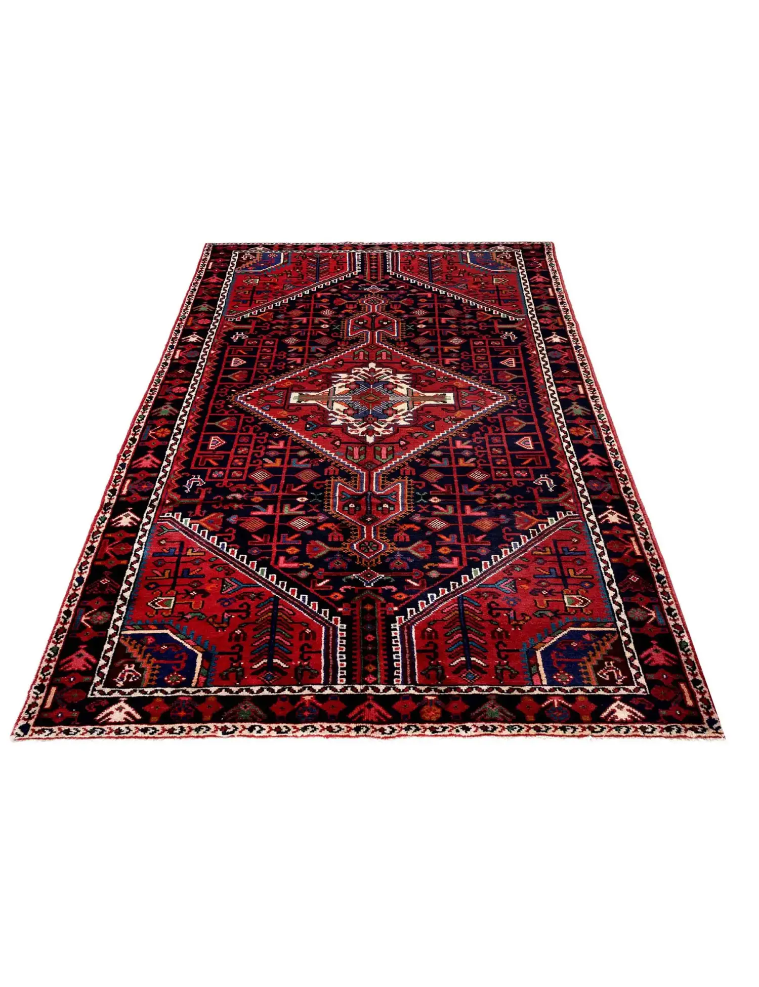 Red Persia Hamadan Patina 296 x 155 cm - Unique Handmade Carpet