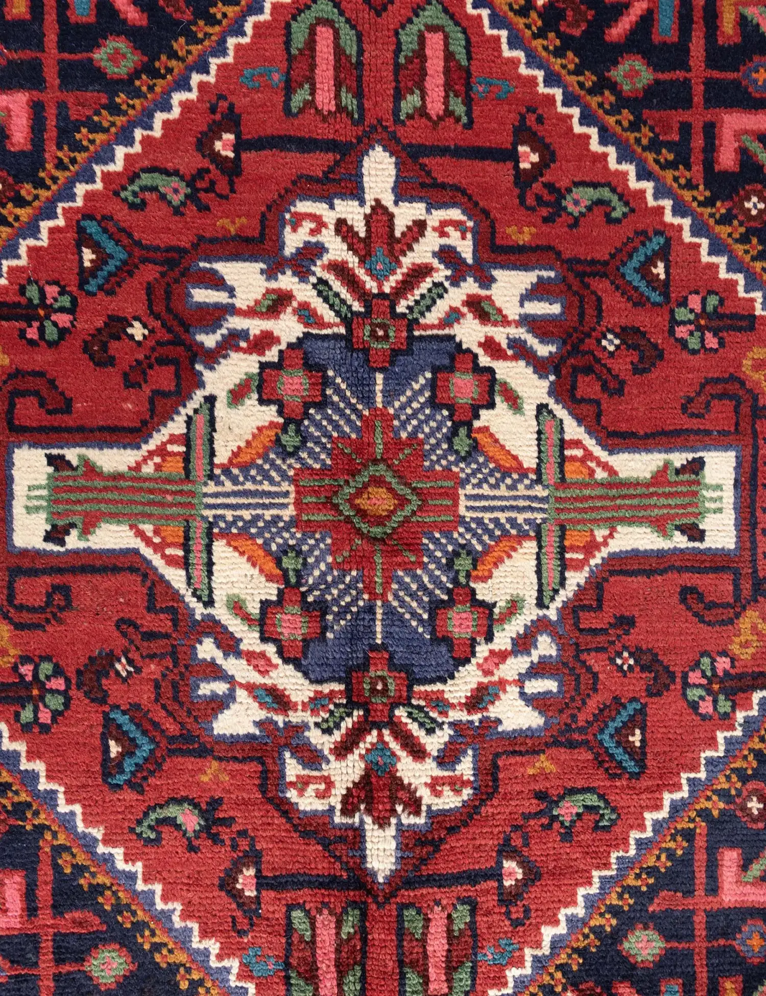 Red Persia Hamadan Patina 296 x 155 cm - Unique Handmade Carpet