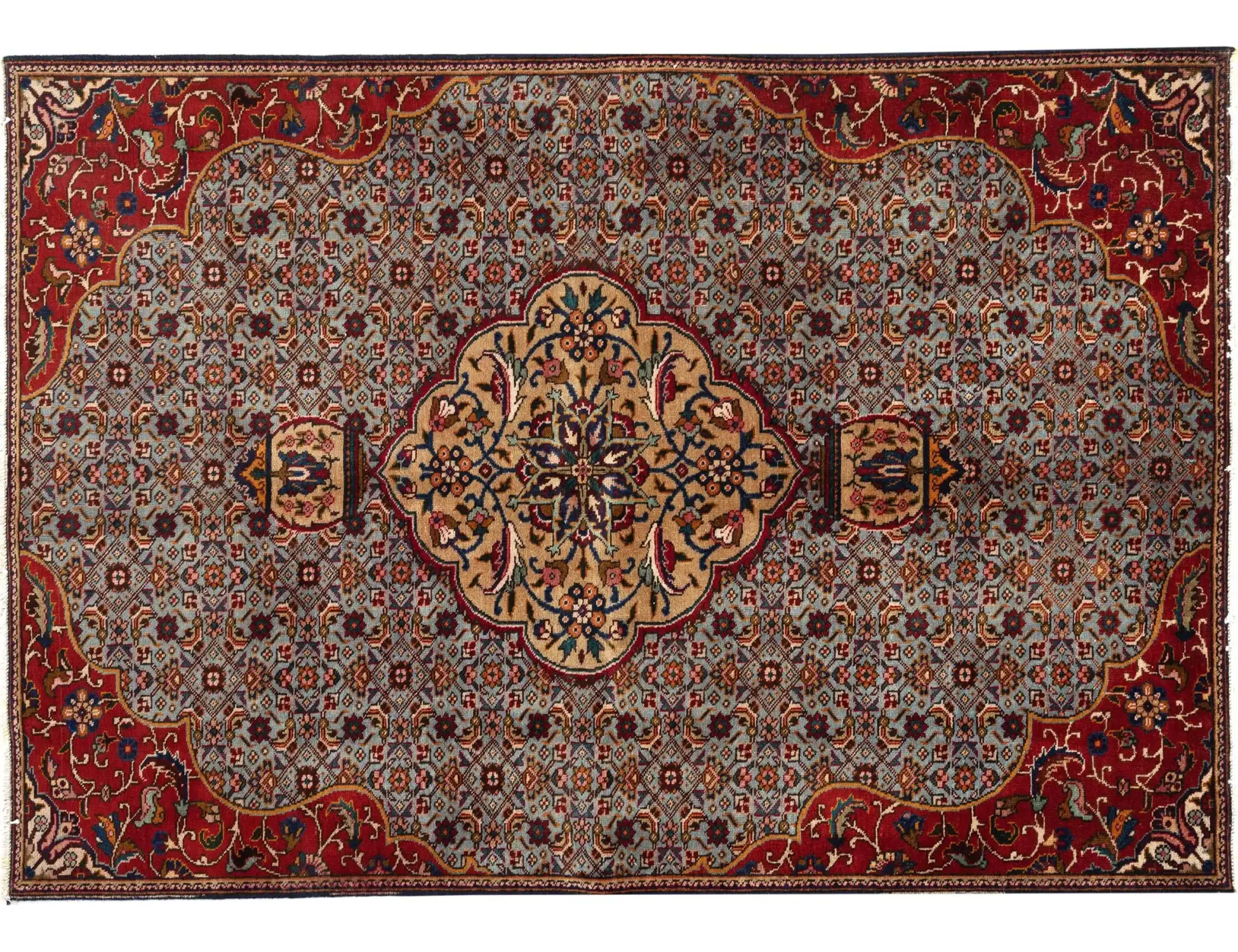 Sininen Persia Hamadan Patina 215 x 130 cm - Ainutlaatuinen käsintehty matto