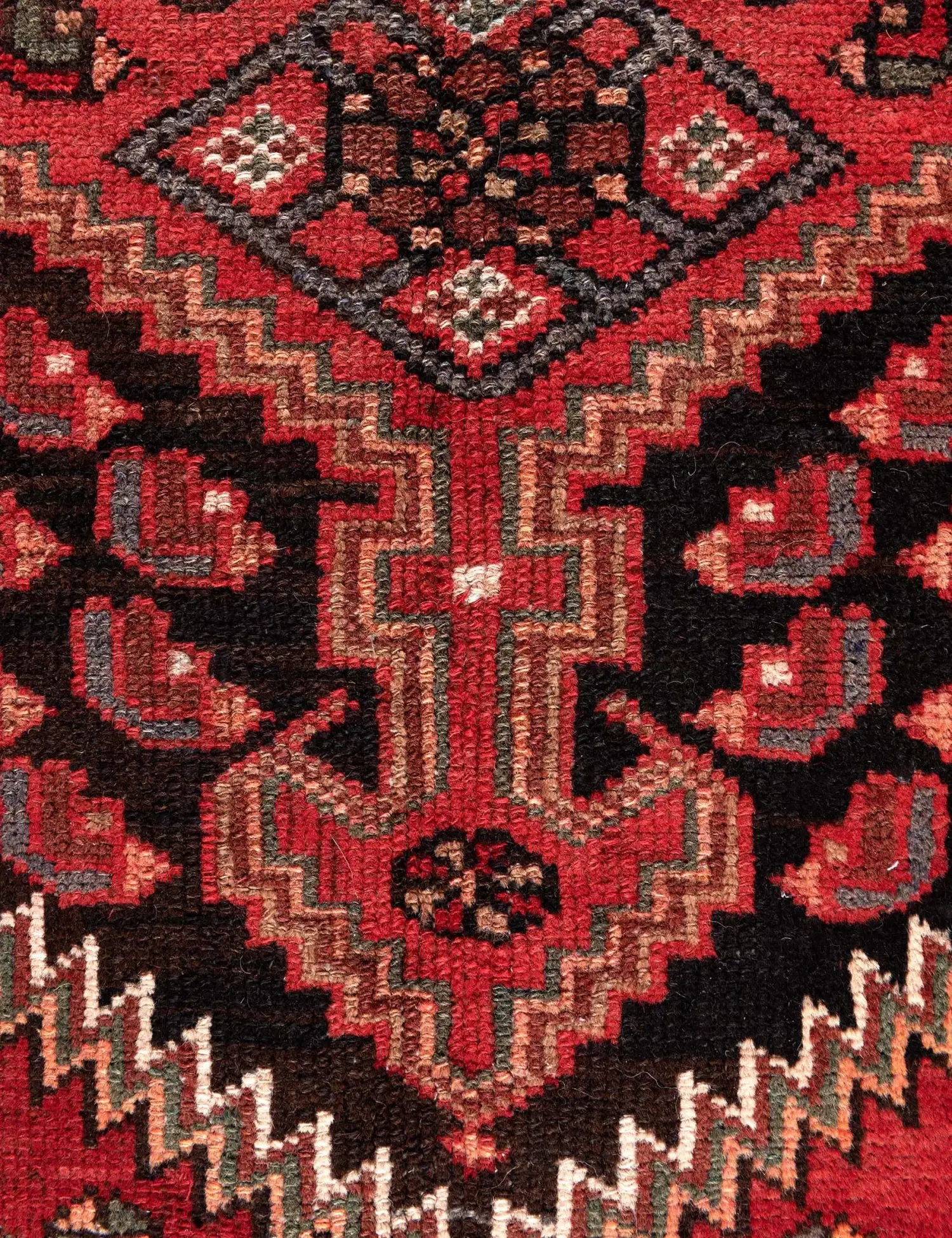 Red Persia Hamadan Patina 210 x 118 cm - Unique Handmade Carpet