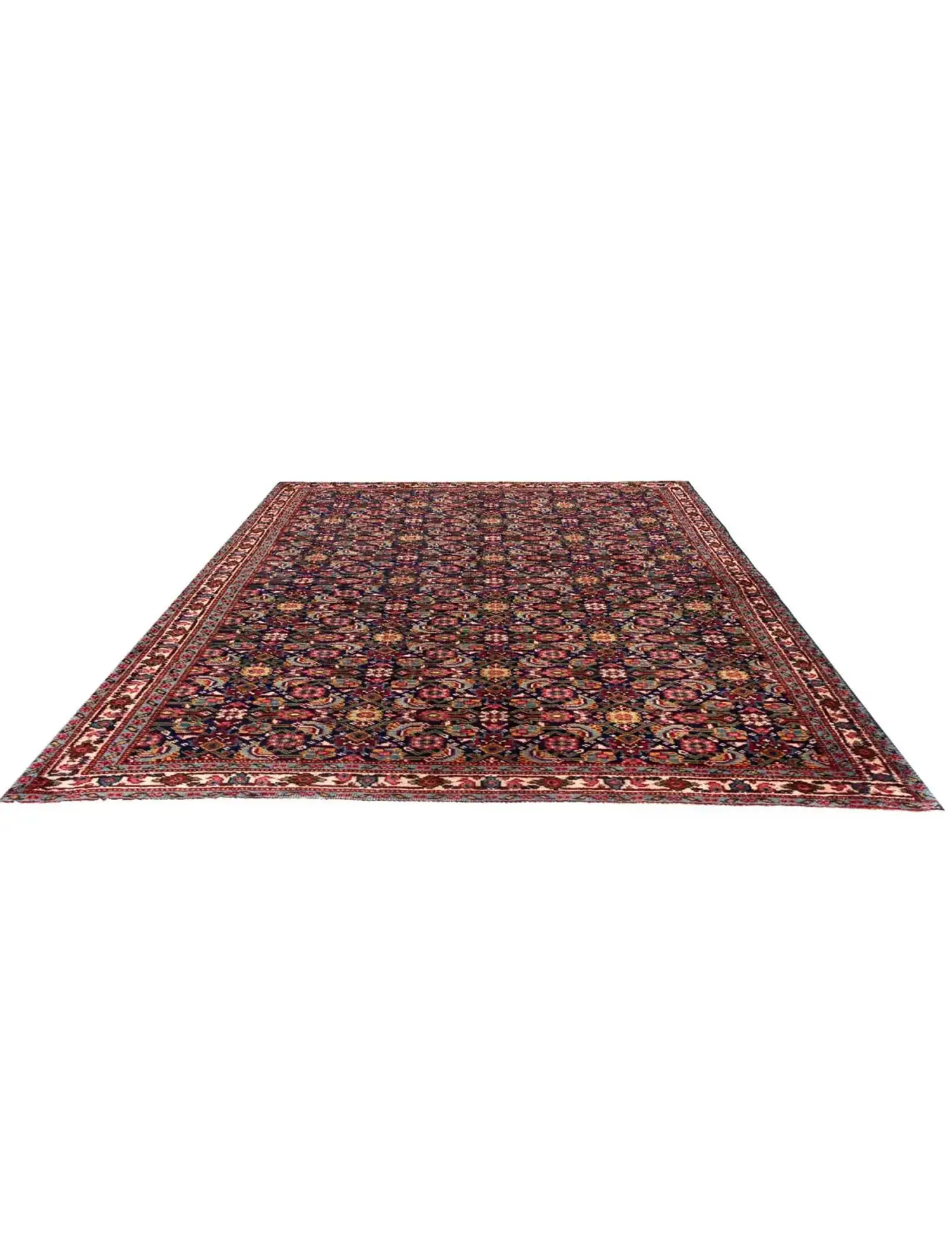 Blå Persien Tabriz Patina  156 x 110 cm - Unikt håndlavet tæppe