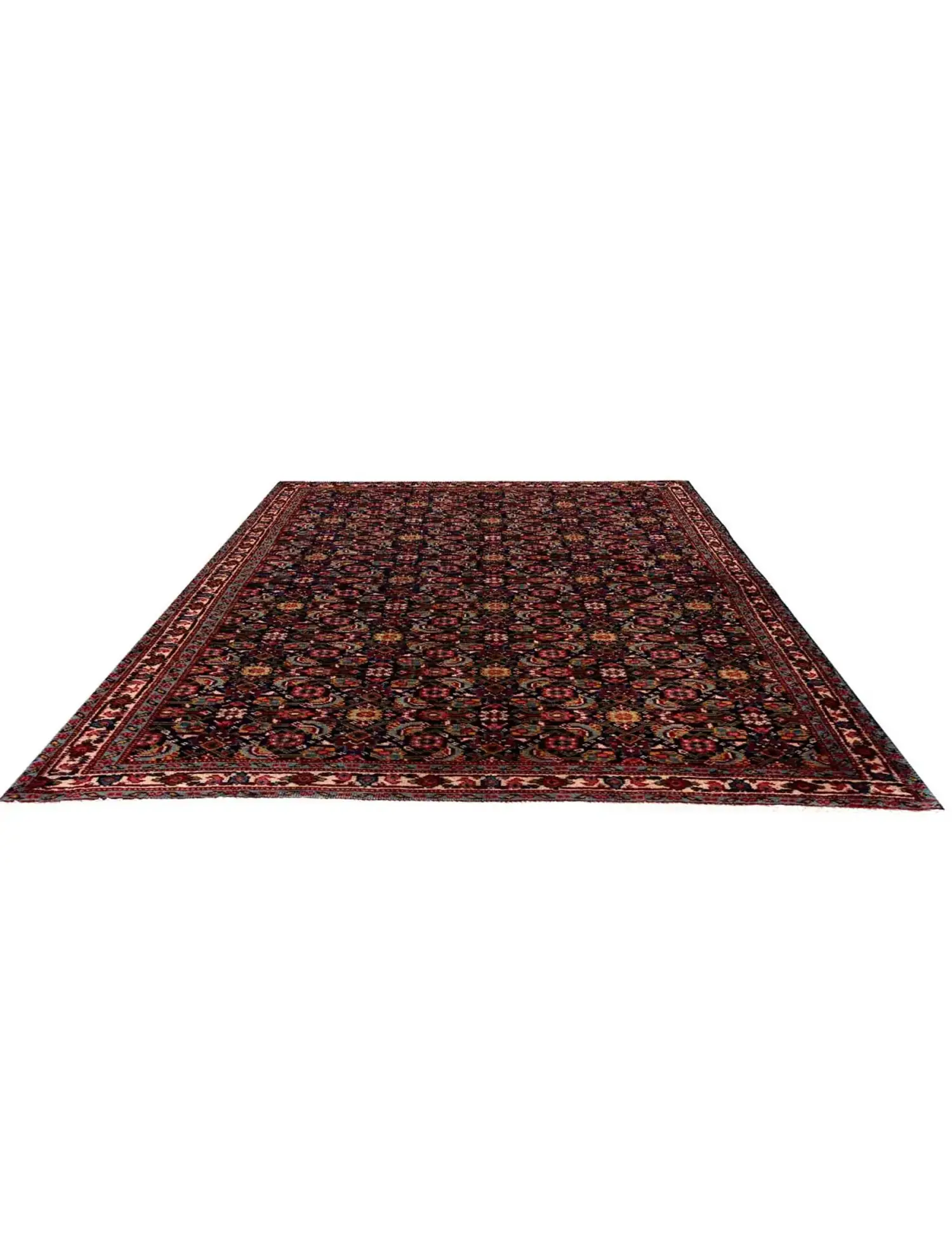 Blå Persien Tabriz Patina  156 x 110 cm - Unikt håndlavet tæppe