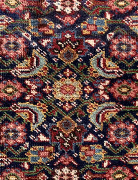 Blau Persien Tabriz Patina  156 x 110 cm