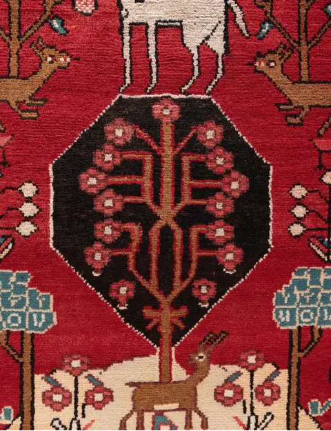 Punainen Persia Hamadan Patina  294 x 90 cm